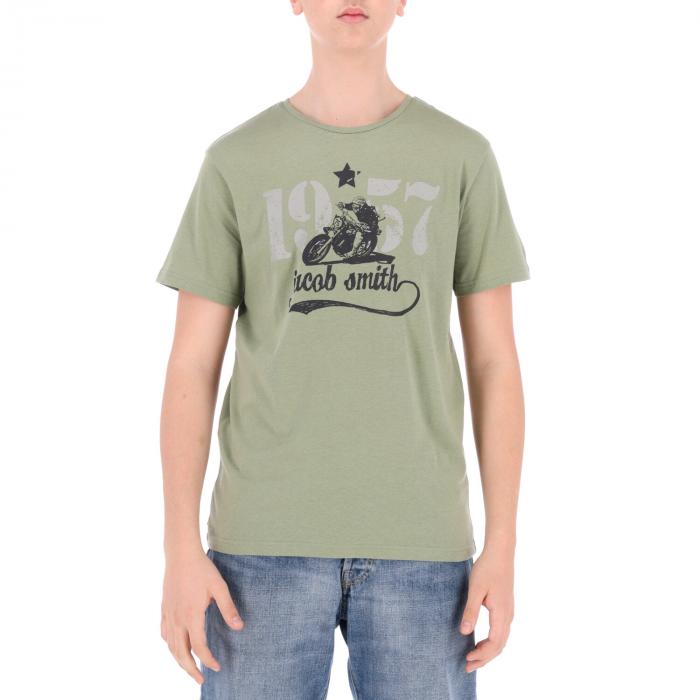 jacob smith t-shirt maniche corte army